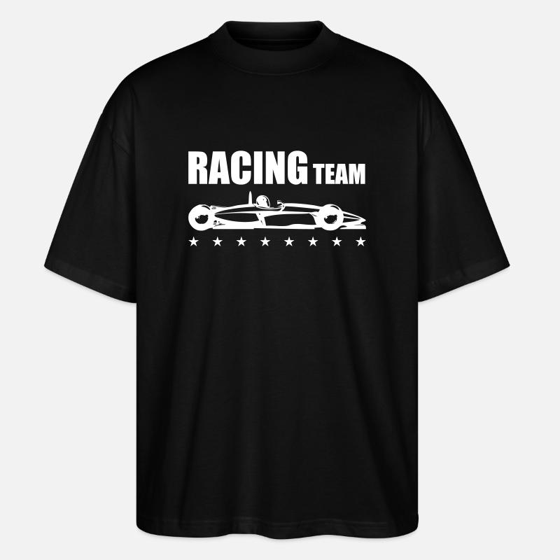 racing team - Stanley/Stella Oversized Unisex Bio T-Shirt Blaster 2.0 - Schwarz