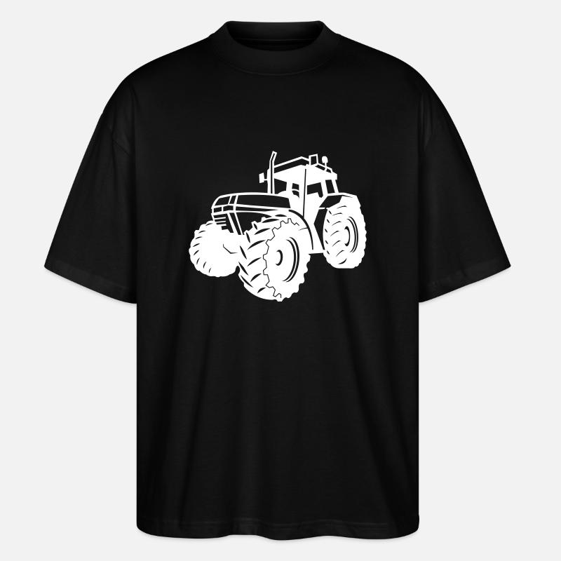 Tracteur 001 - T-shirt bio Blaster 2.0 coupe oversize Stanley/Stella Unisexe - noir