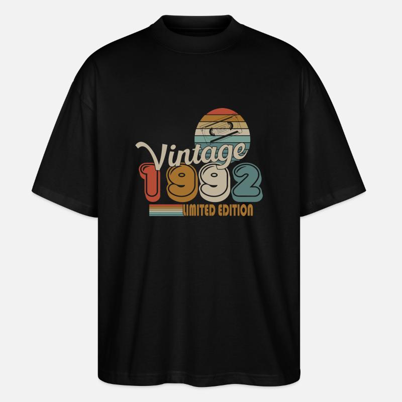 1992 - Stanley/Stella Oversized Unisex Bio T-Shirt Blaster 2.0 - Schwarz