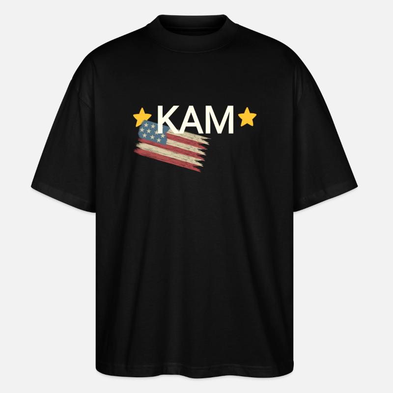 Kam pet name Kamala - Stanley/Stella Oversized Unisex Organic T-shirt Blaster 2.0 - black