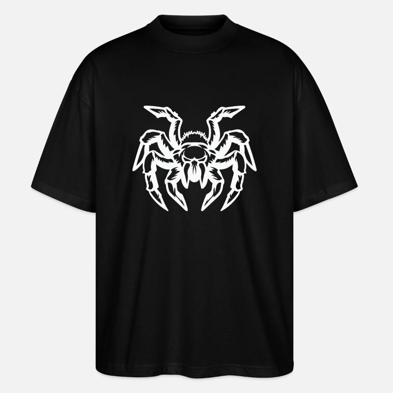 spinne - Stanley/Stella Oversized Unisex Bio T-Shirt Blaster 2.0 - Schwarz