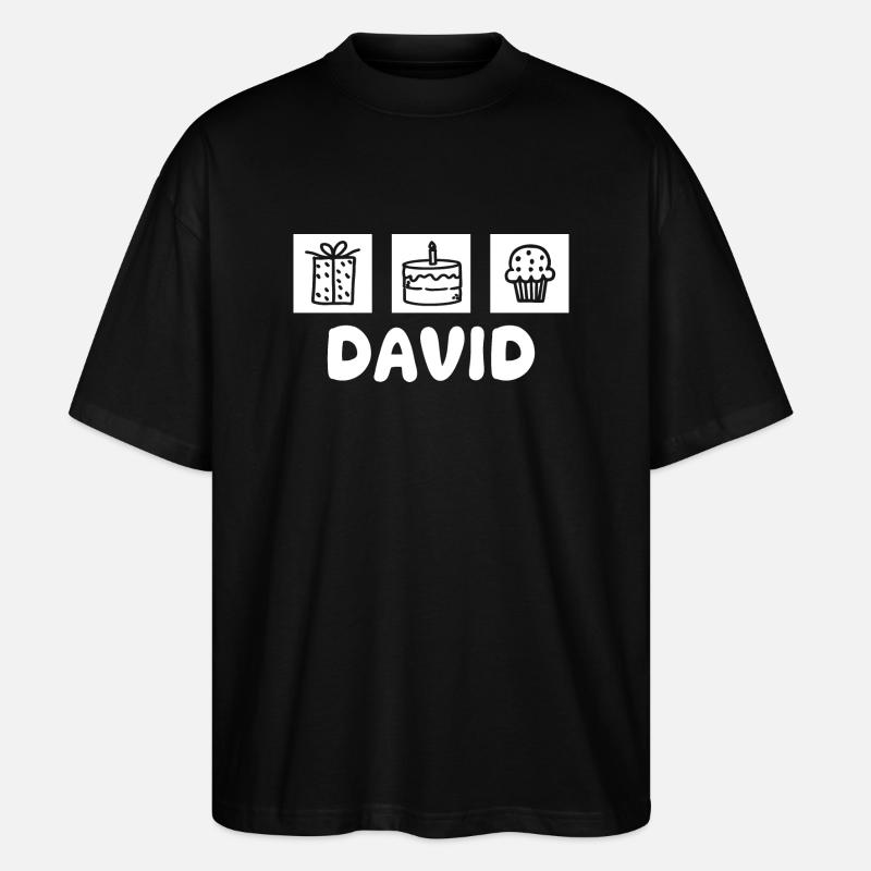 David - Stanley/Stella Oversized Unisex Bio T-Shirt Blaster 2.0 - Schwarz