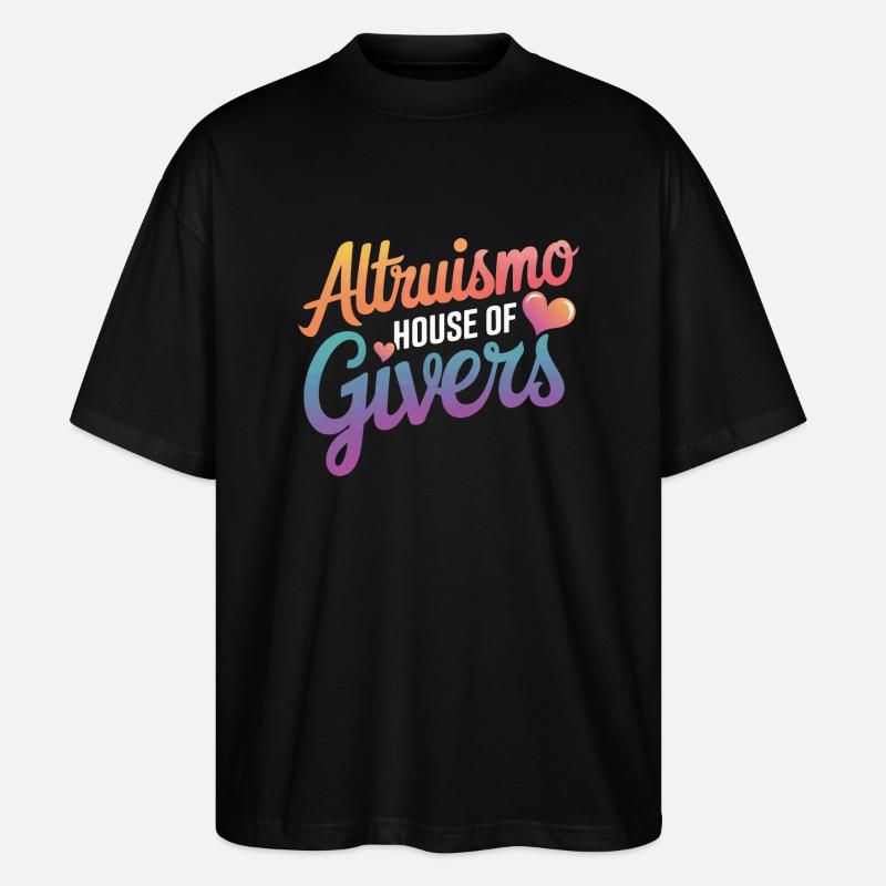 Altruisme Don désintéressé Donner d’école - T-shirt bio Blaster 2.0 coupe oversize Stanley/Stella Unisexe - noir