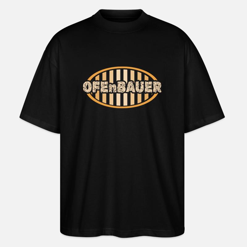 Ofenbauer als Job - Stanley/Stella Oversized Unisex Bio T-Shirt Blaster 2.0 - Schwarz