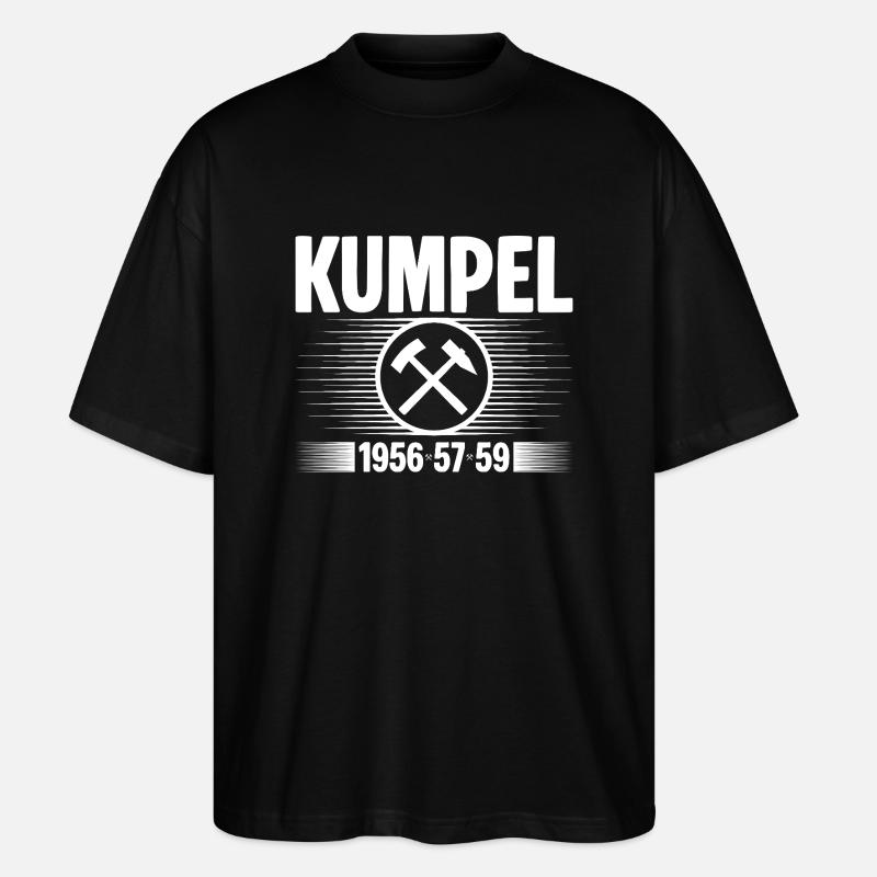 Erzgebirge Kumpel - Stanley/Stella Oversized Unisex Bio T-Shirt Blaster 2.0 - Schwarz