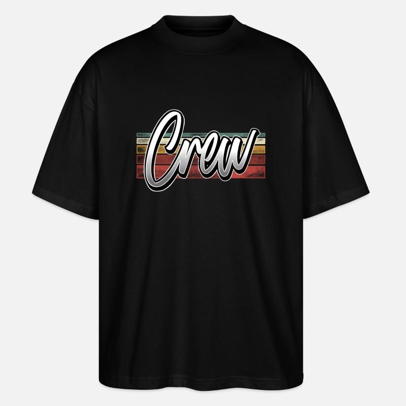 Crew - Stanley/Stella Oversized Unisex Bio T-Shirt Blaster 2.0 - Schwarz