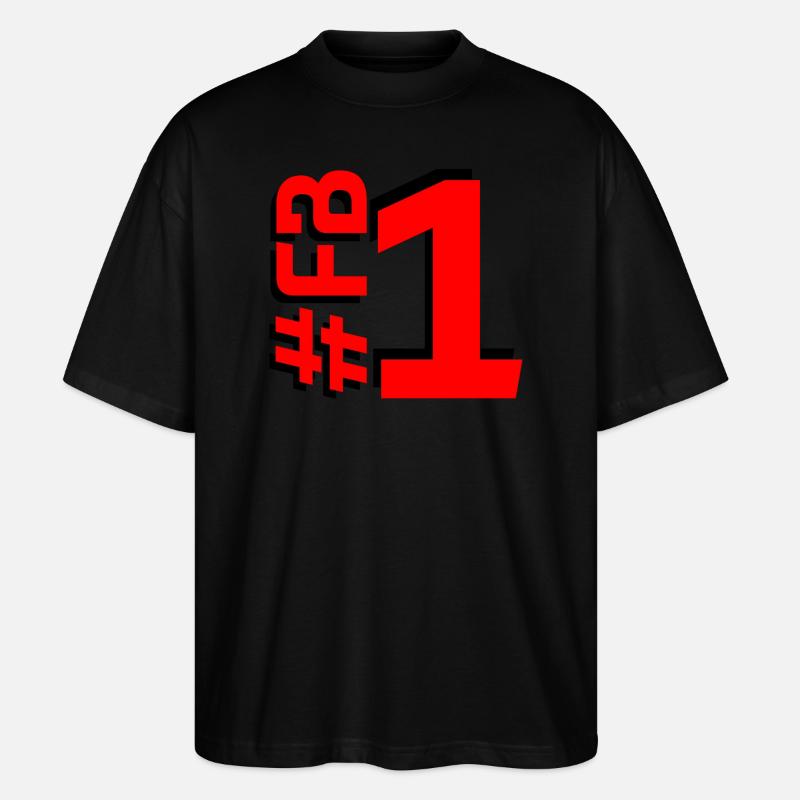 FB1-KARTON - Stanley/Stella Oversized Unisex Bio T-Shirt Blaster 2.0 - Schwarz