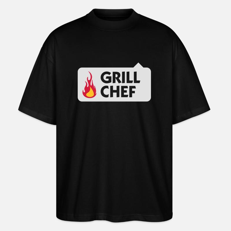 Ich bin der Grill Chef! - Stanley/Stella Oversized Unisex Bio T-Shirt Blaster 2.0 - Schwarz