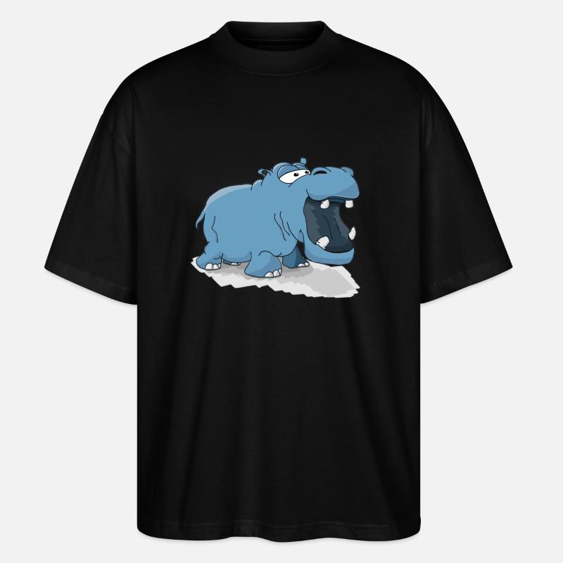 Nielpferd - Stanley/Stella Oversized Unisex Bio T-Shirt Blaster 2.0 - Schwarz