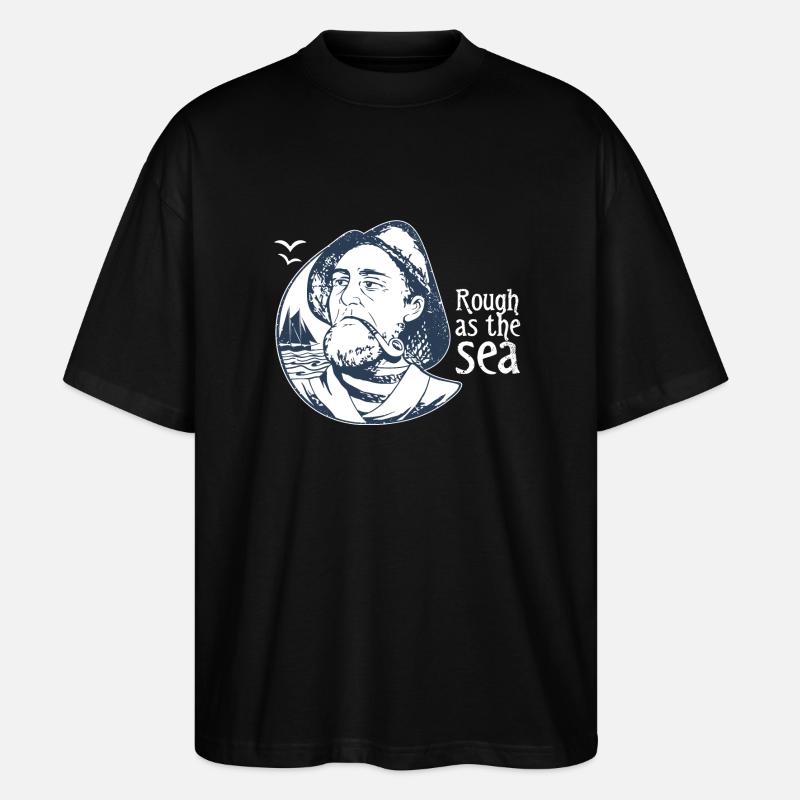 seaman - Stanley/Stella Oversized Unisex Bio T-Shirt Blaster 2.0 - Schwarz