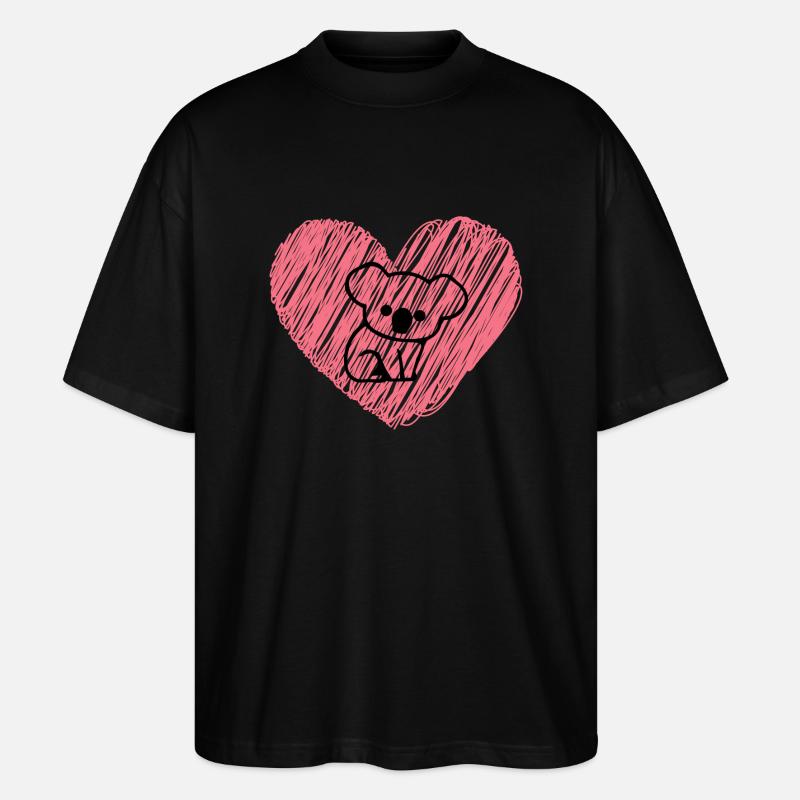Aimer Koala - T-shirt bio Blaster 2.0 coupe oversize Stanley/Stella Unisexe - noir