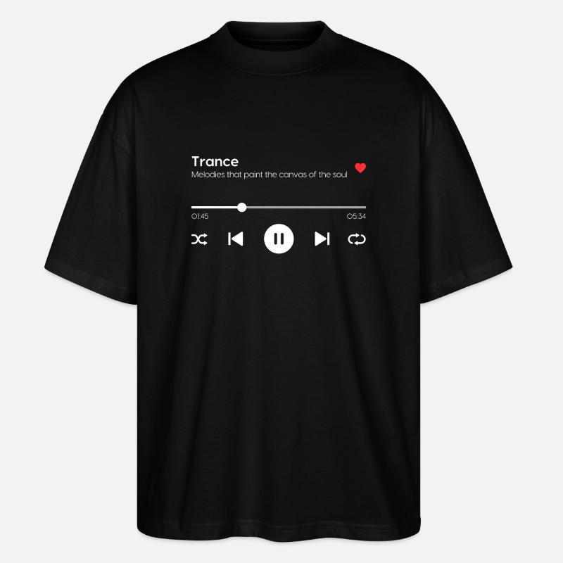 Trance - Stanley/Stella Oversized Unisex Bio T-Shirt Blaster 2.0 - Schwarz