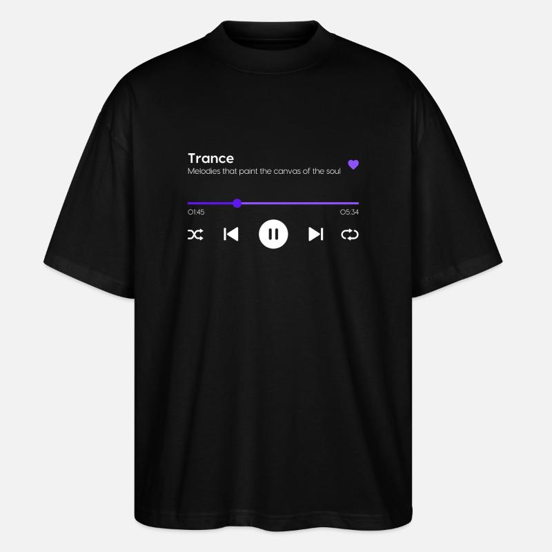 Trance - Stanley/Stella Oversized Unisex Bio T-Shirt Blaster 2.0 - Schwarz
