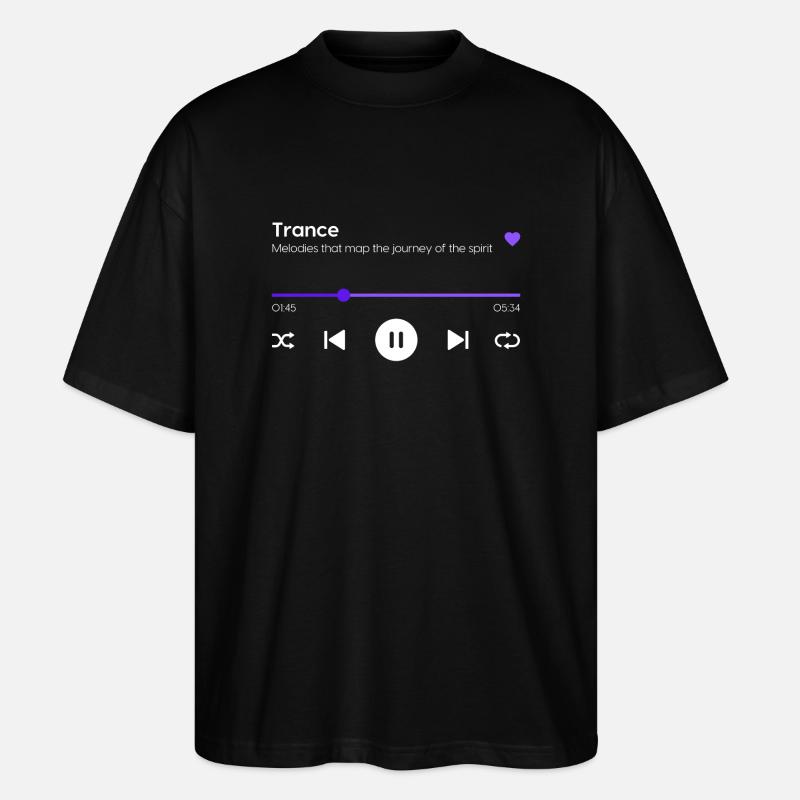 Trance - Stanley/Stella Oversized Unisex Bio T-Shirt Blaster 2.0 - Schwarz