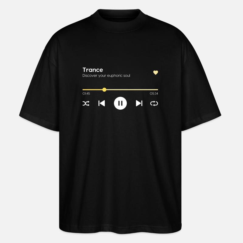Trance - Stanley/Stella Oversized Unisex Bio T-Shirt Blaster 2.0 - Schwarz