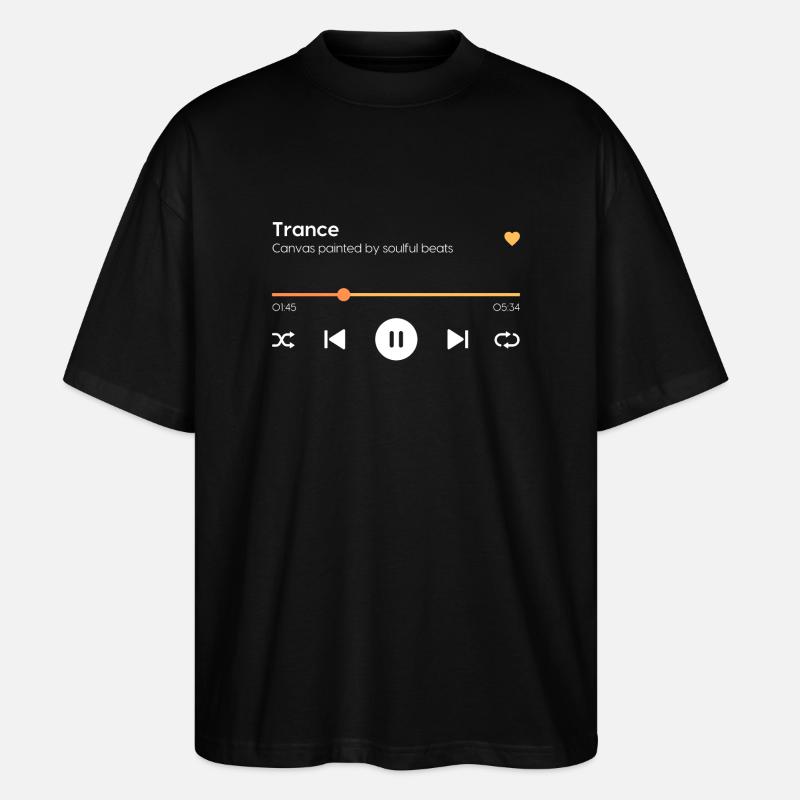 Trance - Stanley/Stella Oversized Unisex Bio T-Shirt Blaster 2.0 - Schwarz