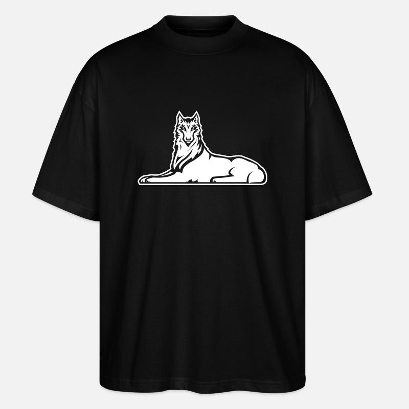 Wolf von Ichkeria - Stanley/Stella Oversized Unisex Bio T-Shirt Blaster 2.0 - Schwarz