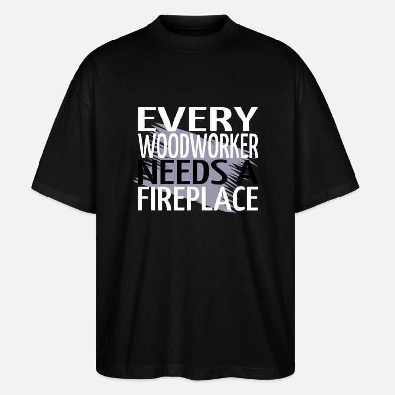 cabinetmaker union carpenter - Stanley/Stella Oversized Unisex Organic T-shirt Blaster 2.0 - black