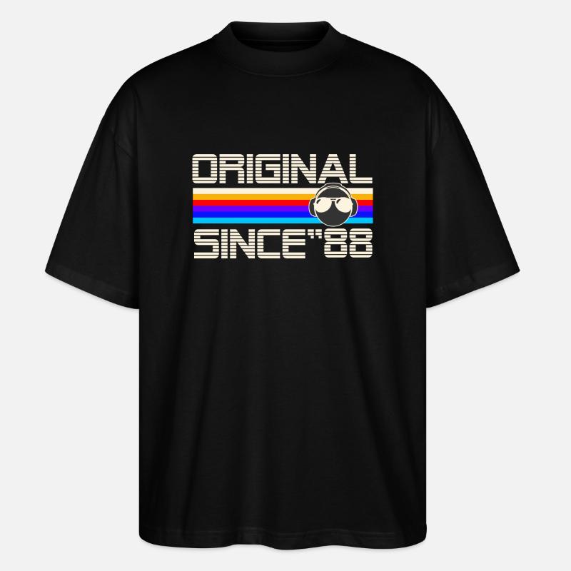 Seit 88 - Stanley/Stella Oversized Unisex Bio T-Shirt Blaster 2.0 - Schwarz