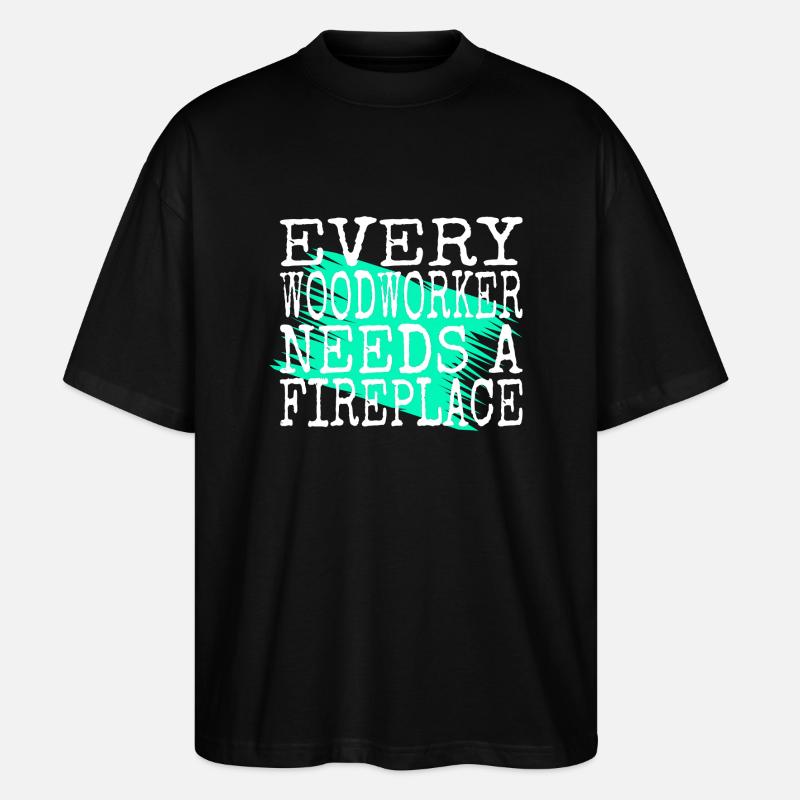 carpenter tshirts - Stanley/Stella Oversized Unisex Bio T-Shirt Blaster 2.0 - Schwarz