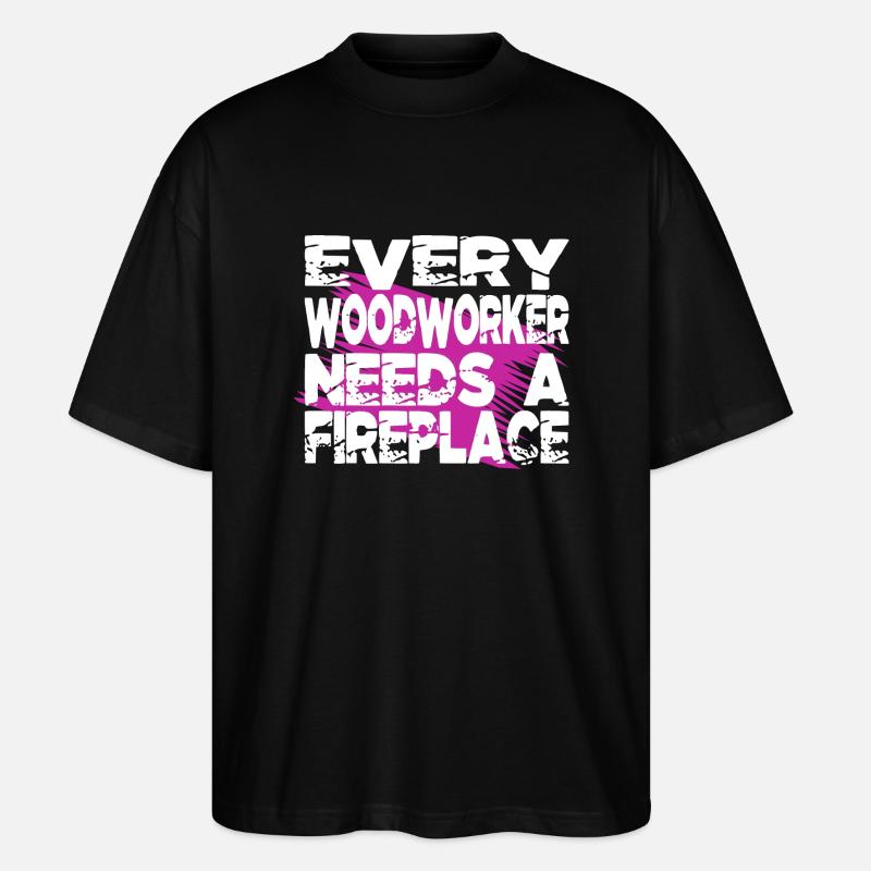 bûcheron arboricole - T-shirt bio Blaster 2.0 coupe oversize Stanley/Stella Unisexe - noir