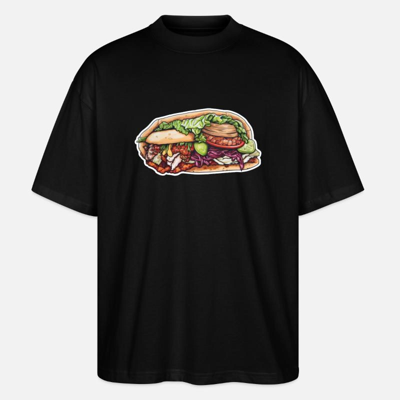 Kebab - T-shirt bio Blaster 2.0 coupe oversize Stanley/Stella Unisexe - noir