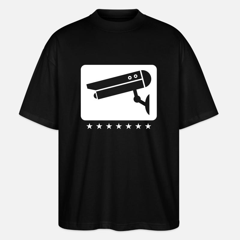 kamera icon - Stanley/Stella Oversized Unisex Bio T-Shirt Blaster 2.0 - Schwarz