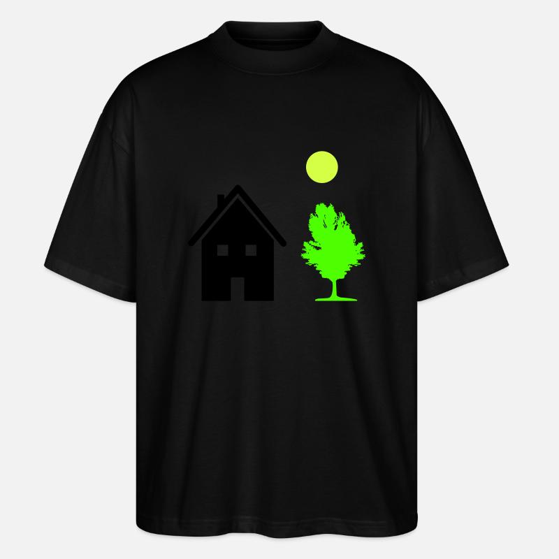 haus baum - Stanley/Stella Oversized Unisex Bio T-Shirt Blaster 2.0 - Schwarz