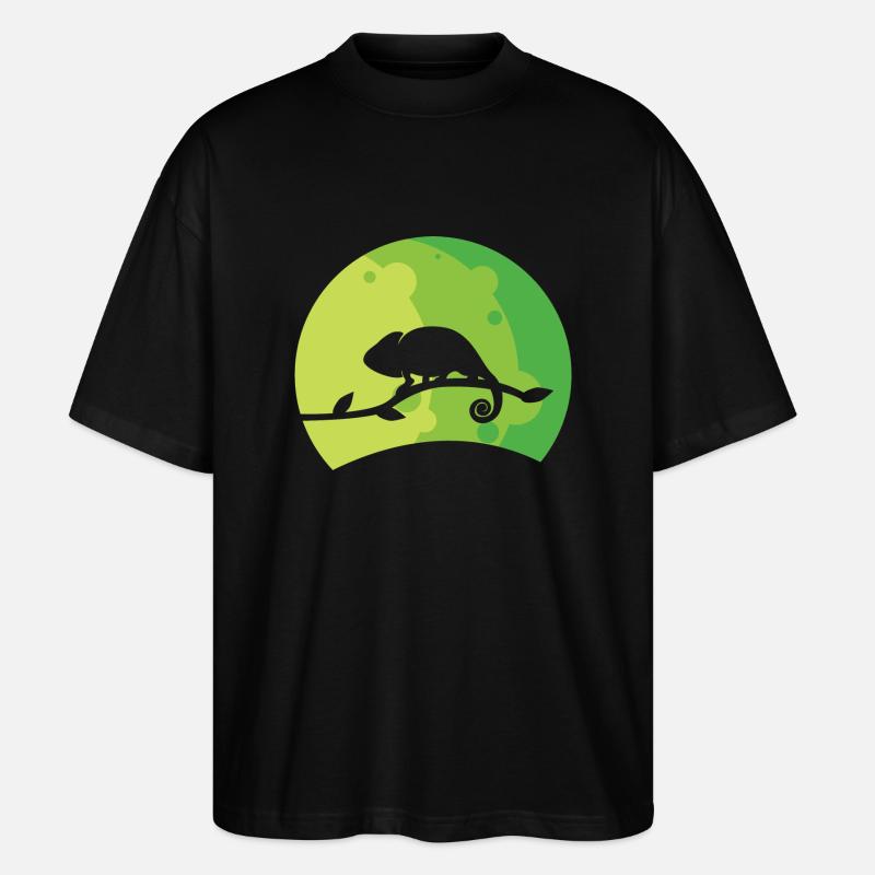 Chamäleon - Stanley/Stella Oversized Unisex Bio T-Shirt Blaster 2.0 - Schwarz