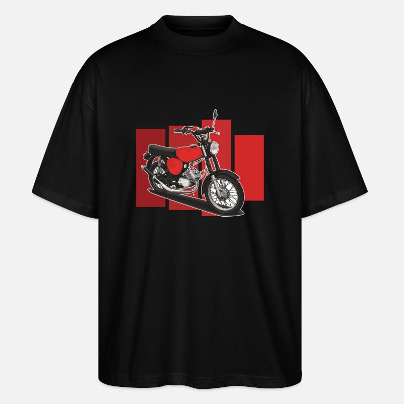 S51 (rot) // Illustration - Stanley/Stella Oversized Unisex Bio T-Shirt Blaster 2.0 - Schwarz