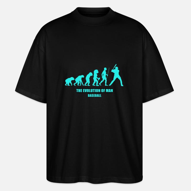 Evolution homme baseball - T-shirt bio Blaster 2.0 coupe oversize Stanley/Stella Unisexe - noir