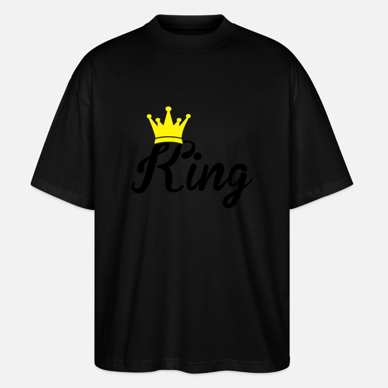 king - Stanley/Stella Oversized Unisex Bio T-Shirt Blaster 2.0 - Schwarz