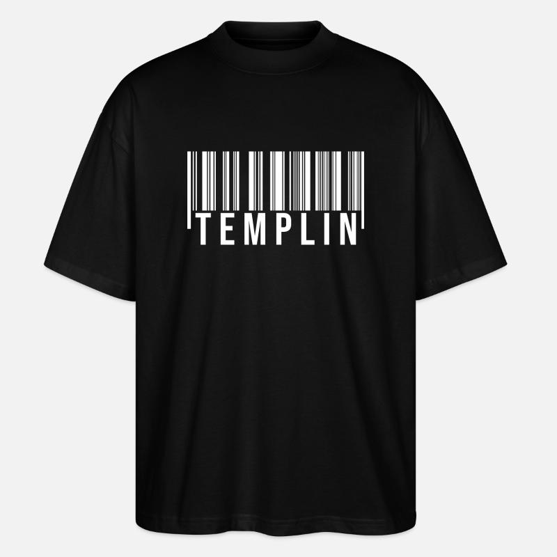 Templin Strichcode - Stanley/Stella Oversized Unisex Bio T-Shirt Blaster 2.0 - Schwarz