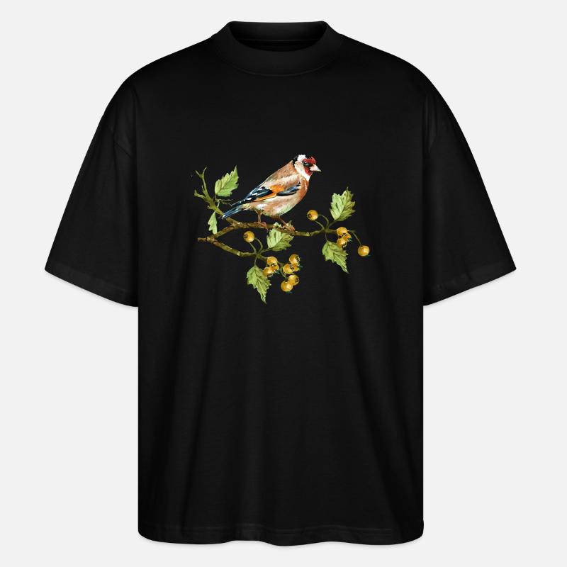 Vogel - Stanley/Stella Oversized Unisex Bio T-Shirt Blaster 2.0 - Schwarz