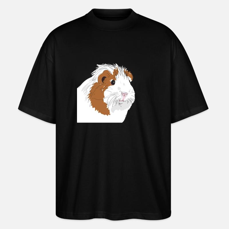 Meerschweinchen - Stanley/Stella Oversized Unisex Bio T-Shirt Blaster 2.0 - Schwarz