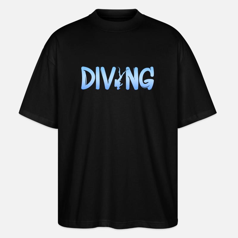 diving - Stanley/Stella Oversized Unisex Bio T-Shirt Blaster 2.0 - Schwarz
