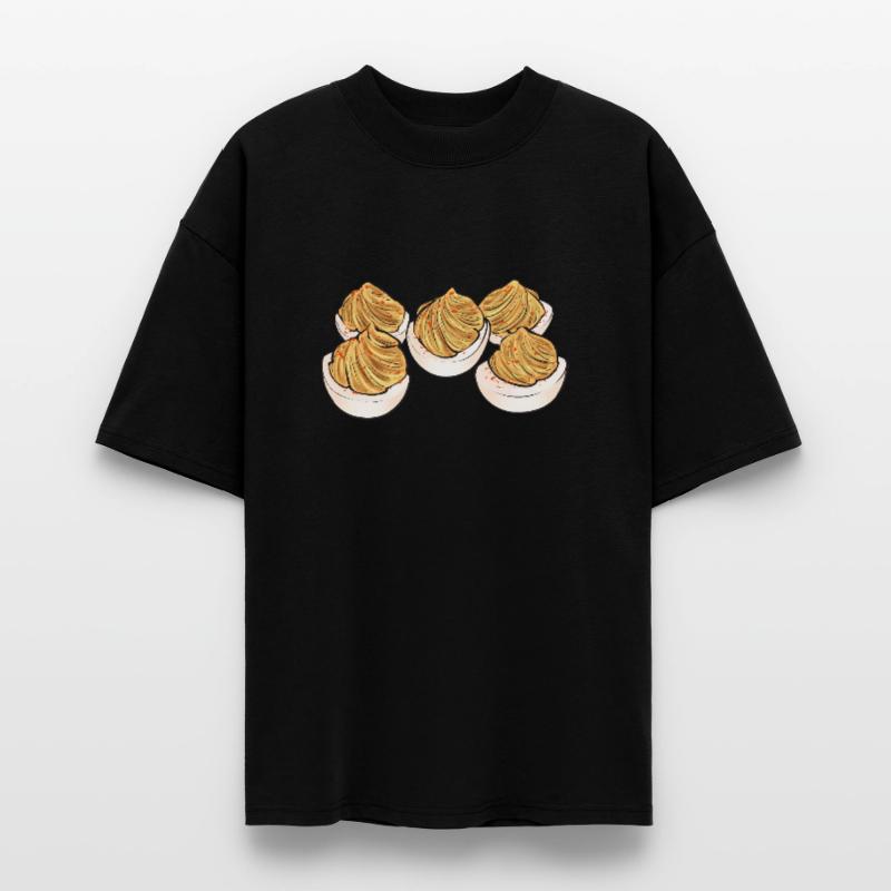 Stuffed Eggs Deviled Eggs Stanley/Stella Oversized Unisex Organic T-shirt Blaster 2.0