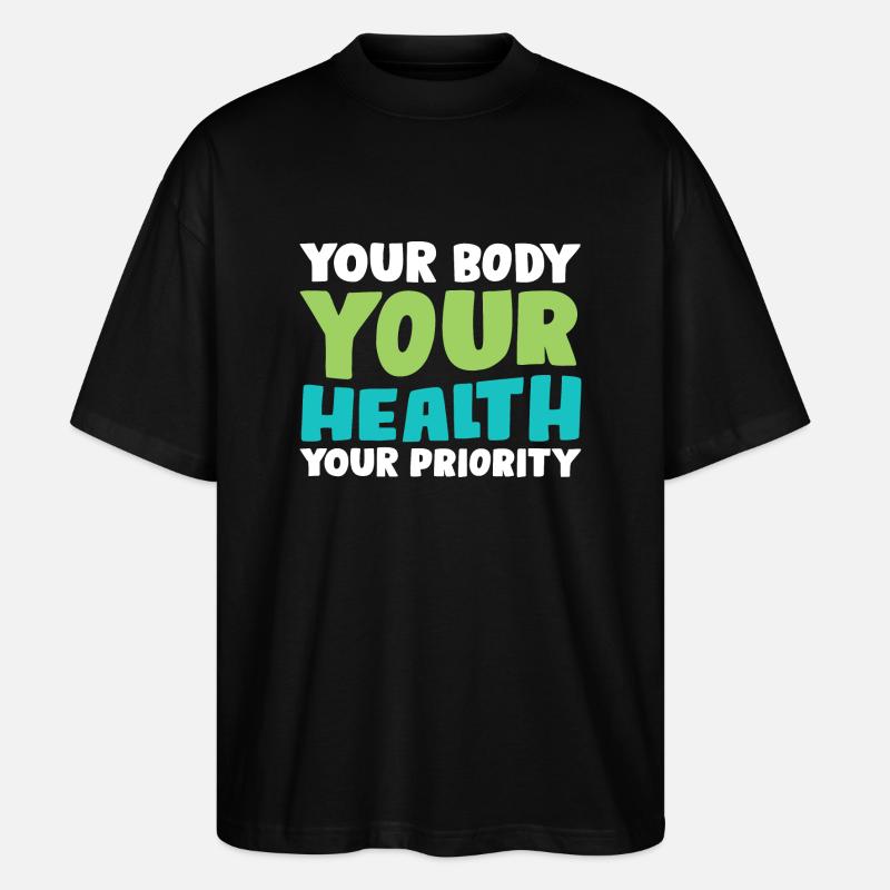Votre corps - T-shirt bio Blaster 2.0 coupe oversize Stanley/Stella Unisexe - noir
