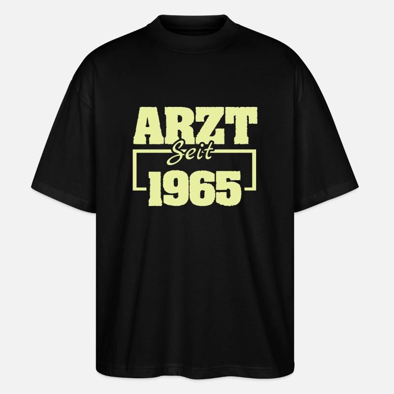 1965 - Stanley/Stella Oversized Unisex Bio T-Shirt Blaster 2.0 - Schwarz