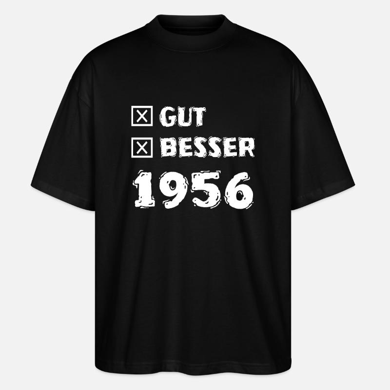 1956 - Stanley/Stella Oversized Unisex Bio T-Shirt Blaster 2.0 - Schwarz