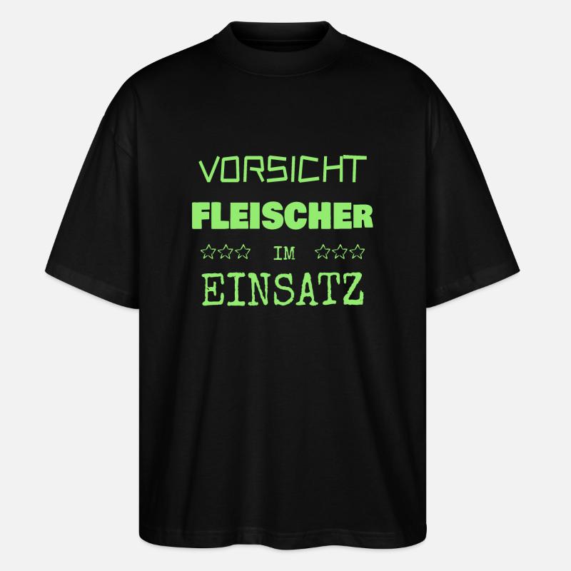Berufung Fleischer - Stanley/Stella Oversized Unisex Bio T-Shirt Blaster 2.0 - Schwarz
