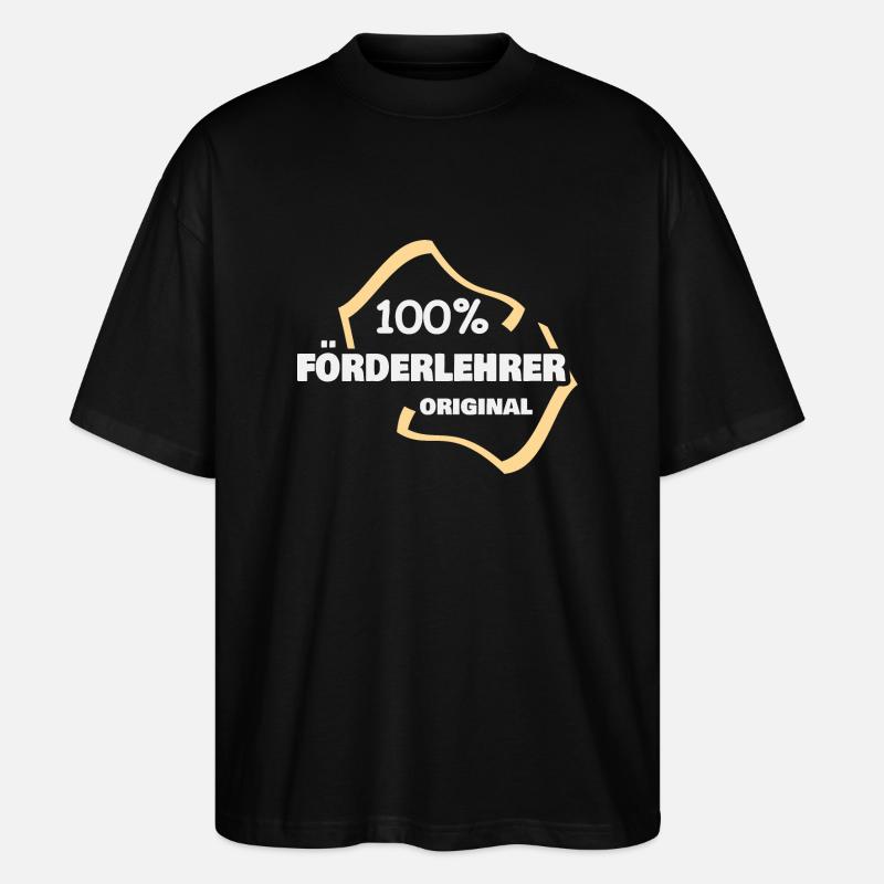Beruf Förderlehrer - Stanley/Stella Oversized Unisex Bio T-Shirt Blaster 2.0 - Schwarz