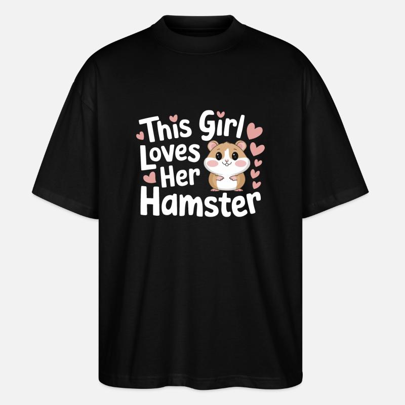 Hamster - Stanley/Stella Oversized Unisex Bio T-Shirt Blaster 2.0 - Schwarz