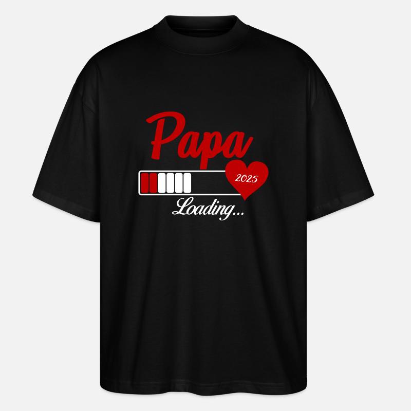 papa loading 2025 - Stanley/Stella Oversized Unisex Bio T-Shirt Blaster 2.0 - Schwarz