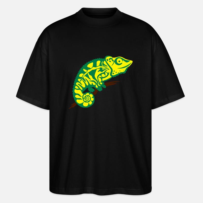 Chamäleon - Stanley/Stella Oversized Unisex Bio T-Shirt Blaster 2.0 - Schwarz