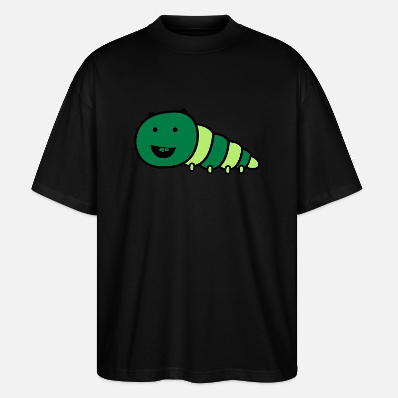 lustige_raupe - Stanley/Stella Oversized Unisex Bio T-Shirt Blaster 2.0 - Schwarz