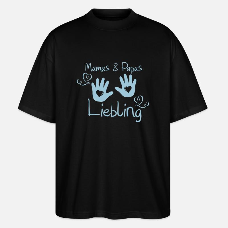 mamas_und_papas_liebling - Stanley/Stella Oversized Unisex Bio T-Shirt Blaster 2.0 - Schwarz