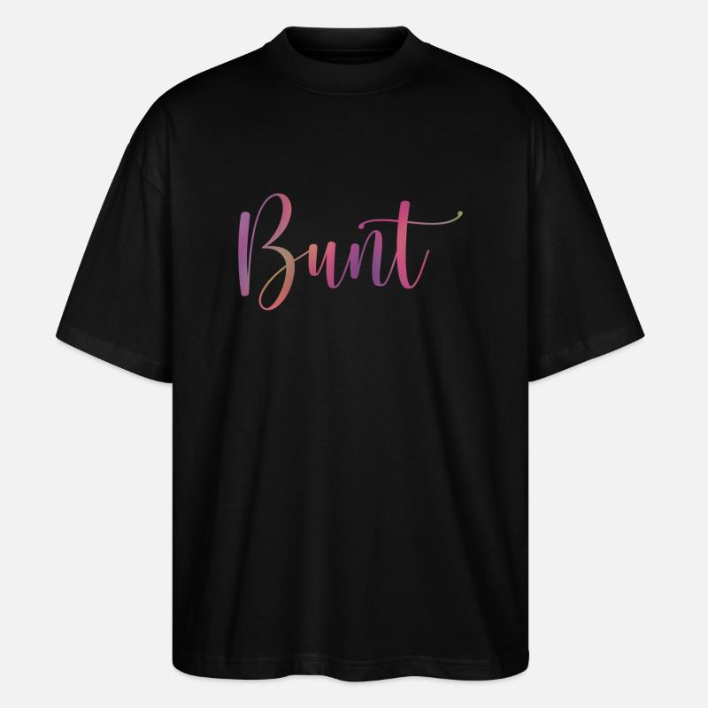 Bunt - Stanley/Stella Oversized Unisex Bio T-Shirt Blaster 2.0 - Schwarz