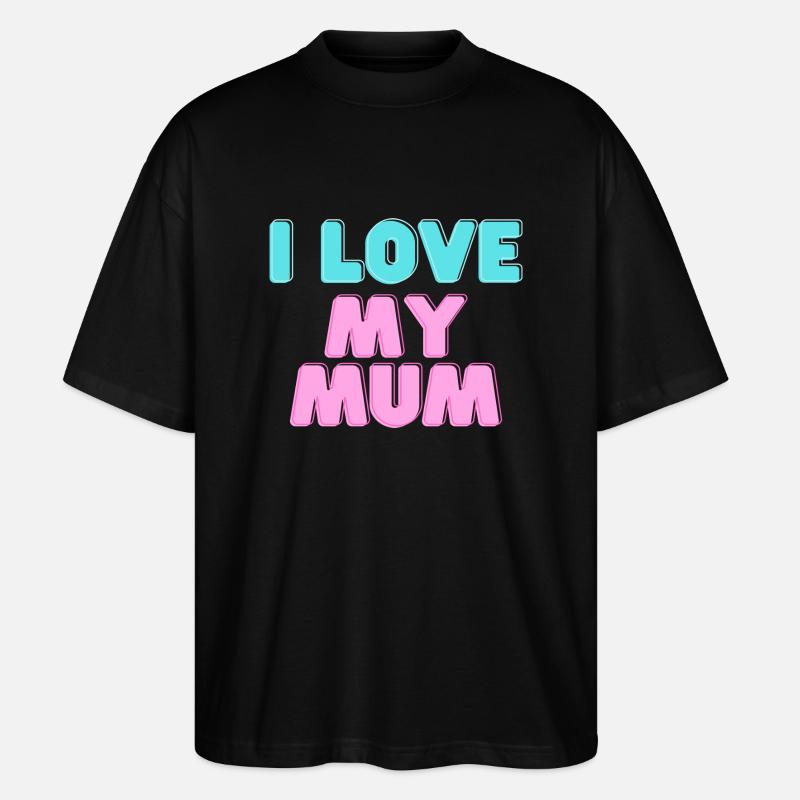 J’aime ma mère - T-shirt bio Blaster 2.0 coupe oversize Stanley/Stella Unisexe - noir