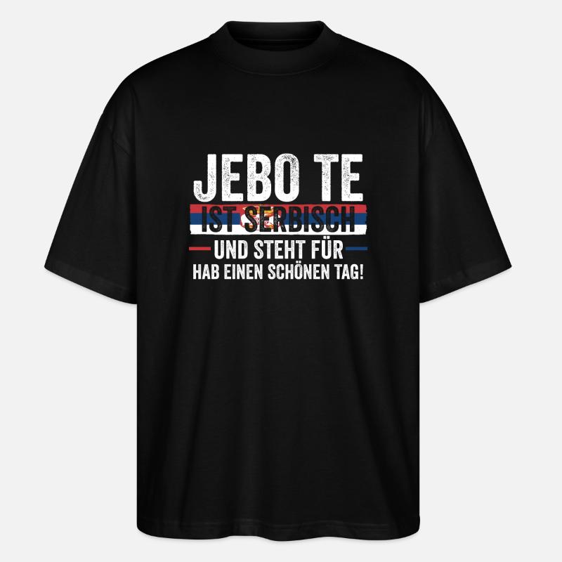 Serbe Serbe Serbie - T-shirt bio Blaster 2.0 coupe oversize Stanley/Stella Unisexe - noir